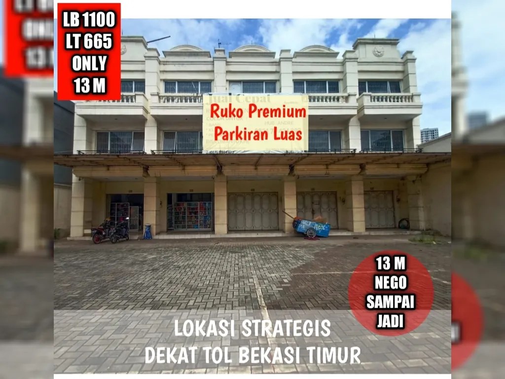 Ruko Premium 3 Lantai Dekat Stasiun Bekasi Timur 